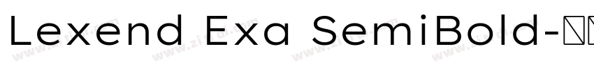 Lexend Exa SemiBold字体转换